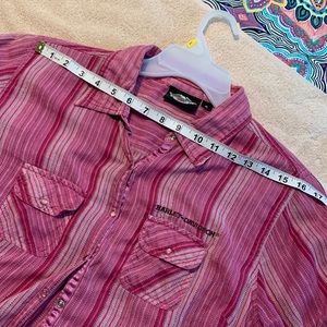 Used HD snap down blouse